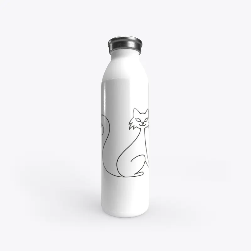 Favorite Design Series Cat Water Bottle 